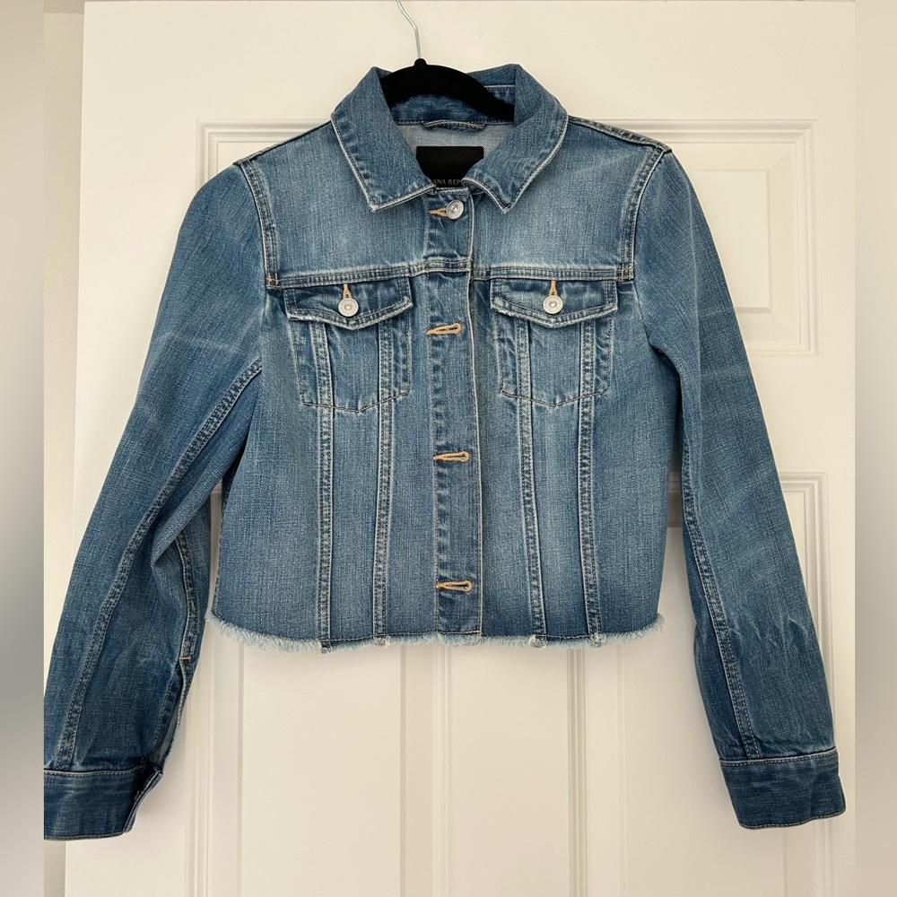 Cropped Banana Republic Denim Jacket